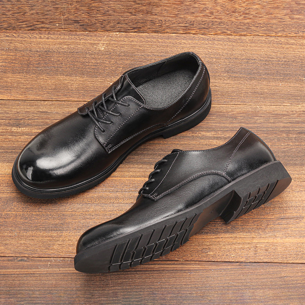 Men Shoes Louboutin - Genuine Leather Men Derby Shoes Ultralight