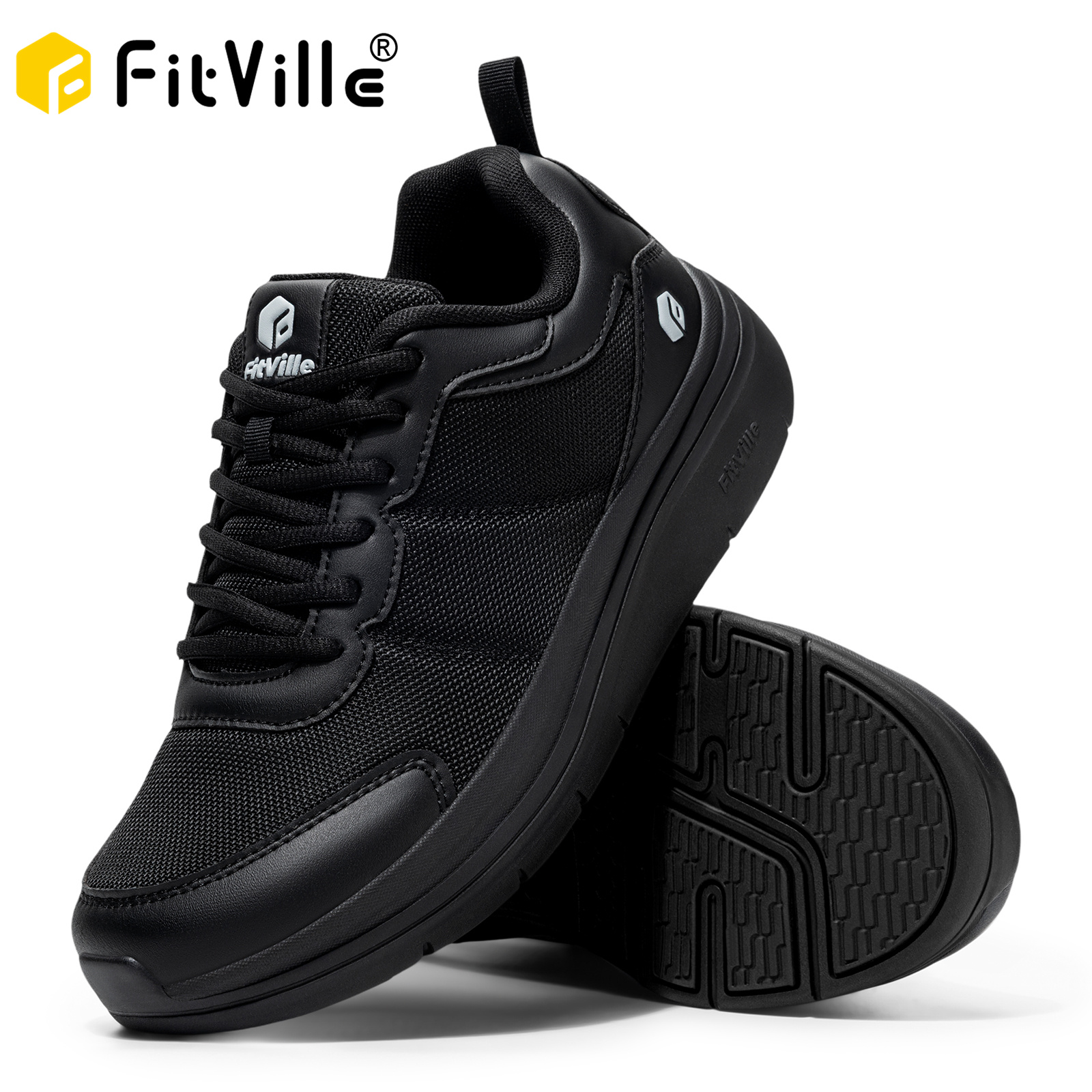 Men'S Shoes For Plantar Fasciitis - FitVille Men's Walking Shoes Wide Width