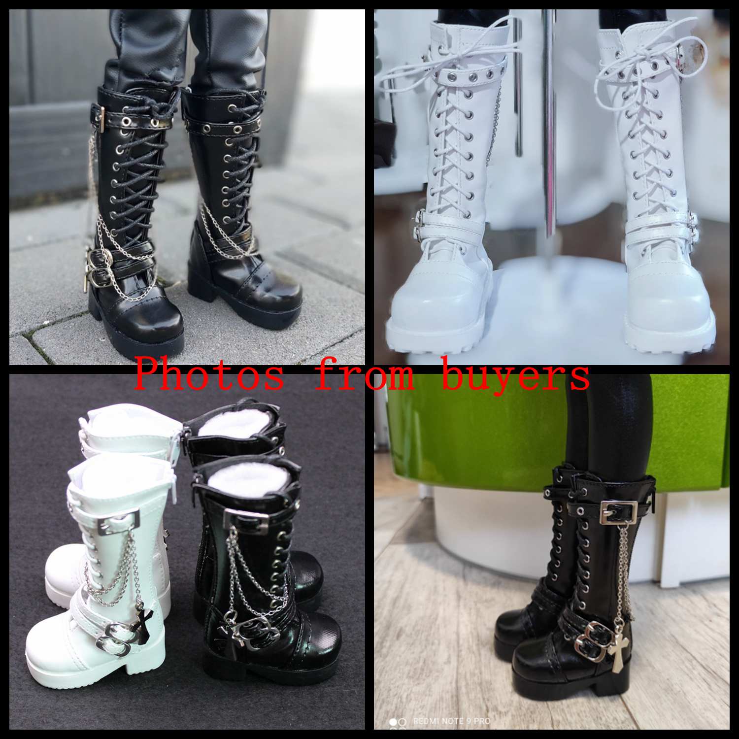 Men Shoes White Colour - 70cm 1/3 1/4 Woman Man Boy