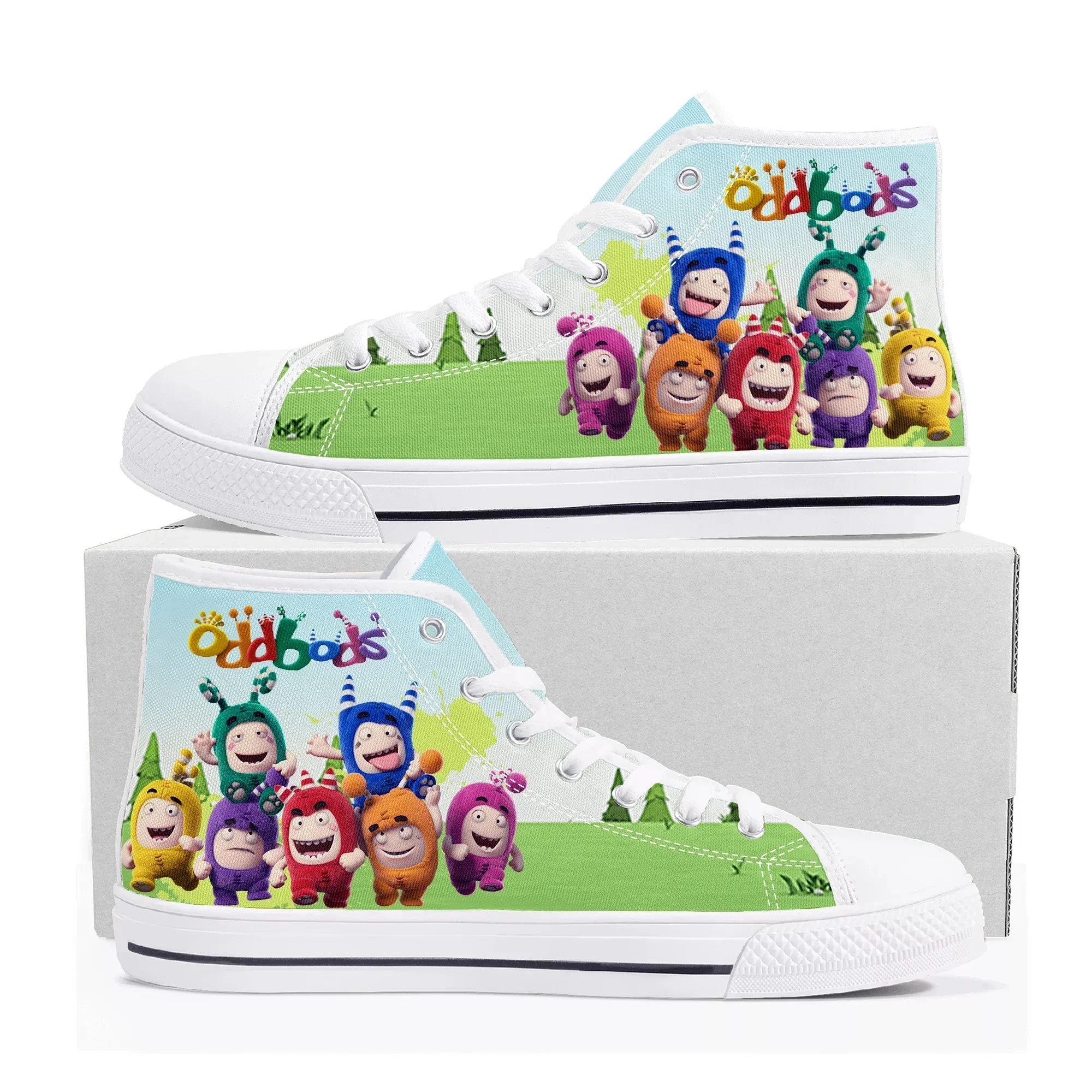 Men Shoes Singapore - Oddbods High Top Sneakers Mens Womens