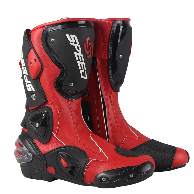 Men's Motorcycle Boots Riding  - Men Shoes White Colour 评论和价格