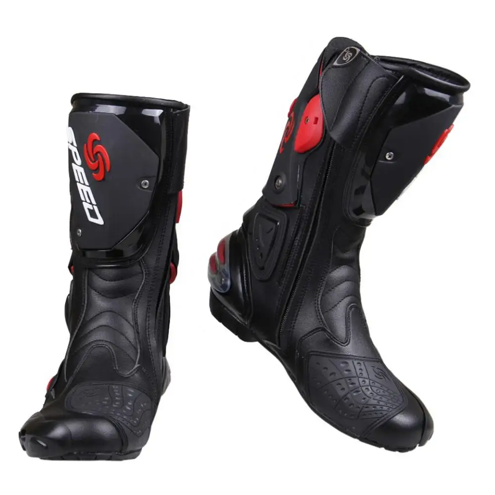 Men's Motorcycle Boots Riding  - Men Shoes White Colour 评论和价格