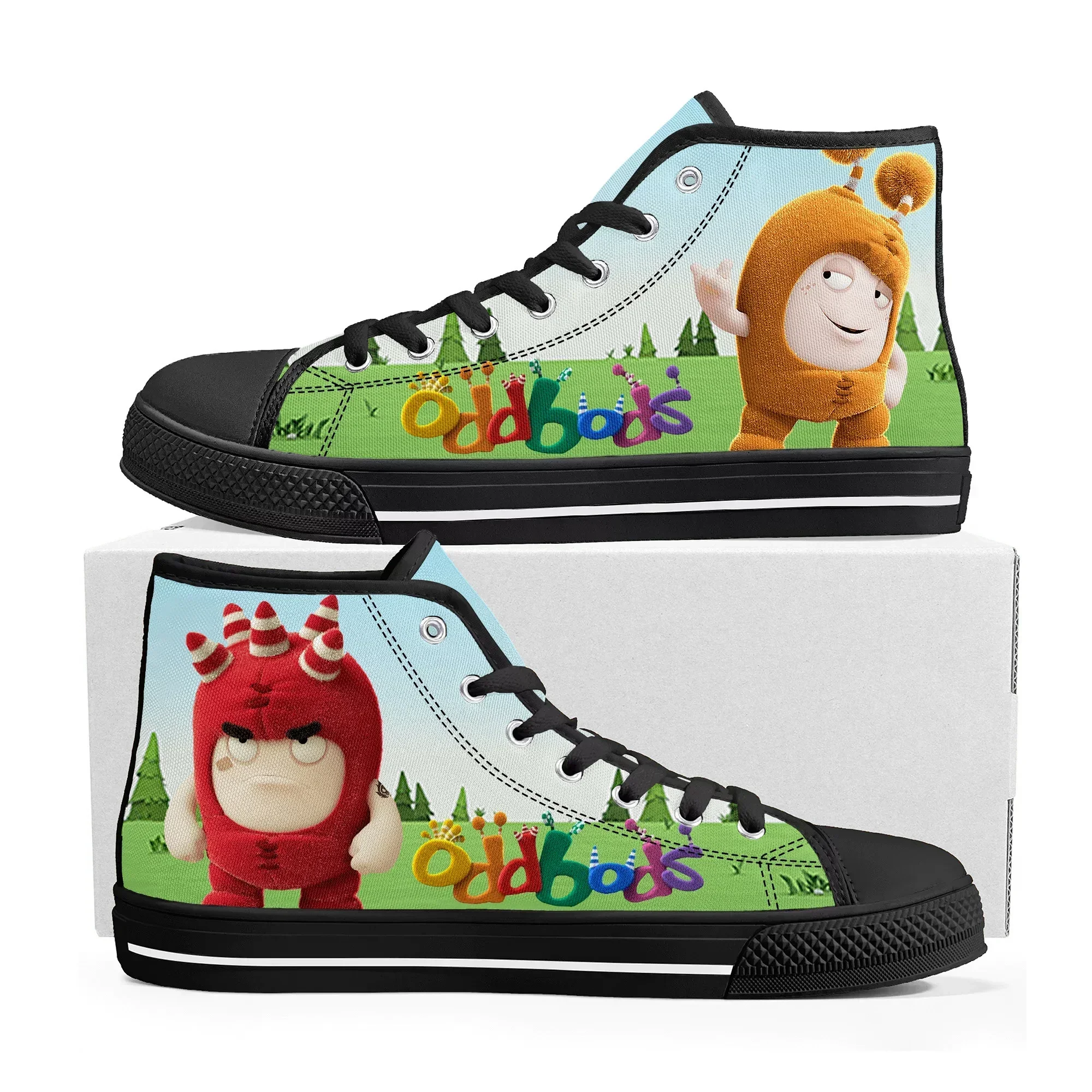 Oddbods High Top Sneakers Mens - Men Shoes Singapore 评论和价格