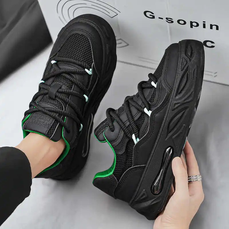 Black Does Not Slip Man's Snea - Men Shoes Boots 评论和价格