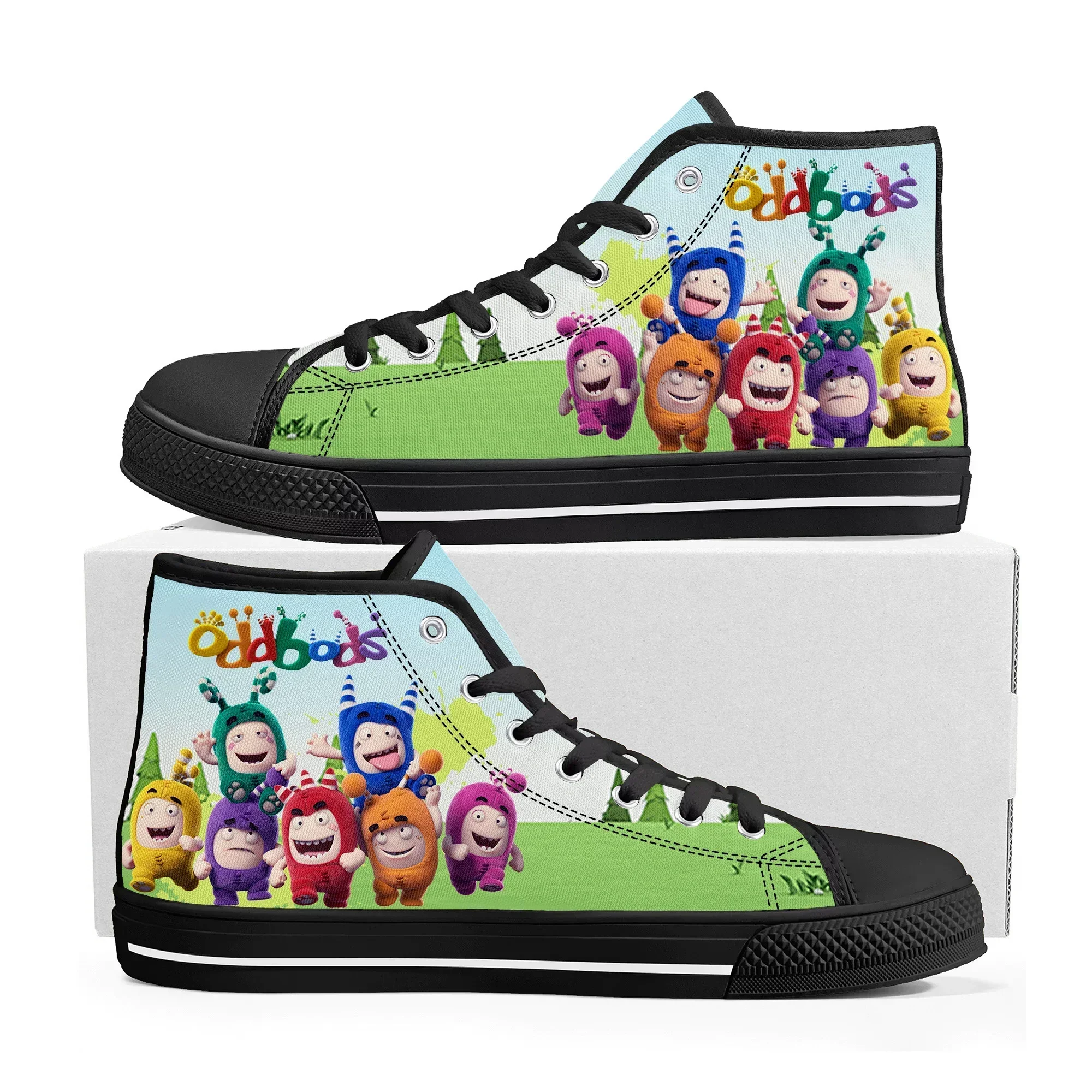 Oddbods High Top Sneakers Mens - Men Shoes Singapore 评论和价格