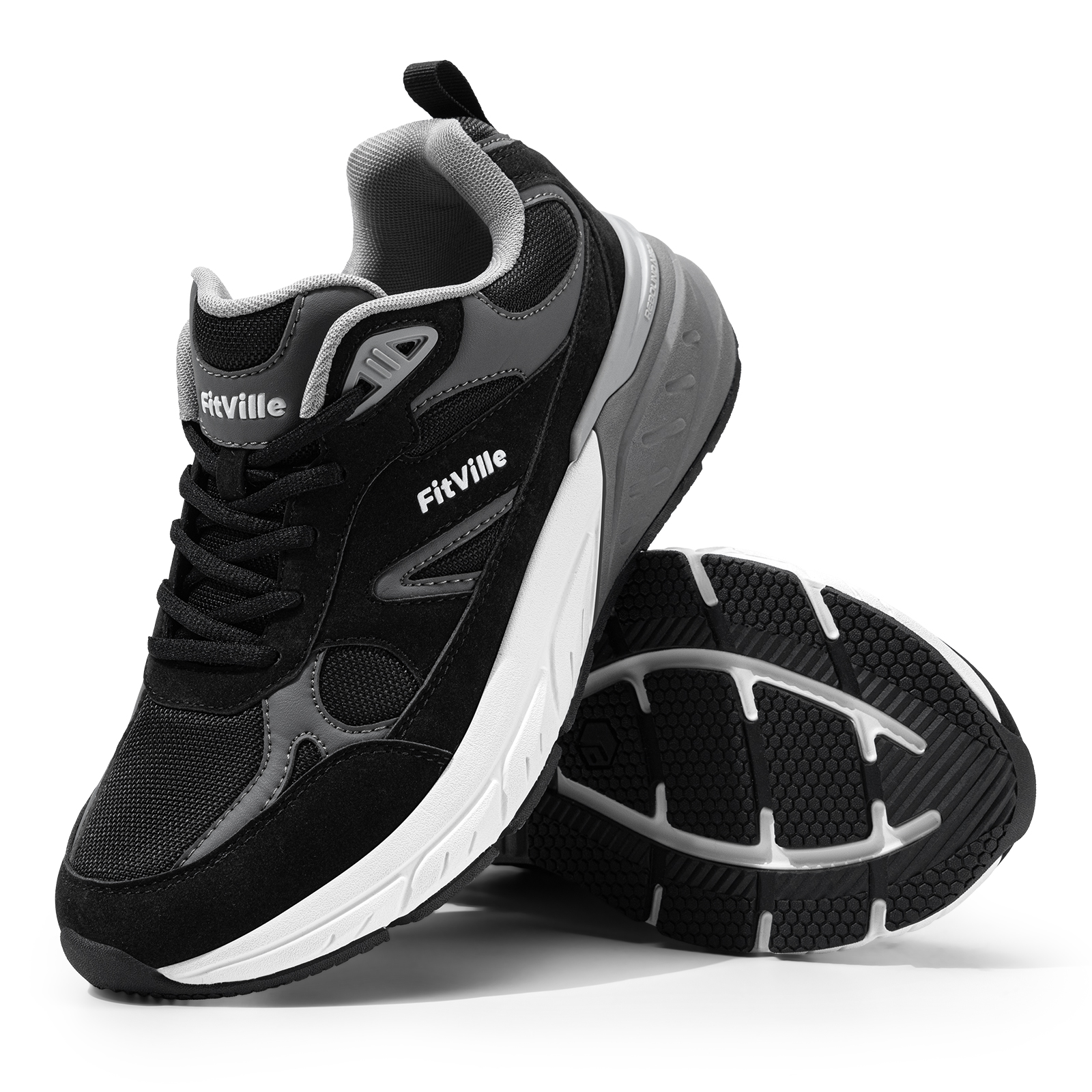 Fitville Walking Shoes Wide Me - Men'S Shoes For Plantar Fasciitis 评论和价格
