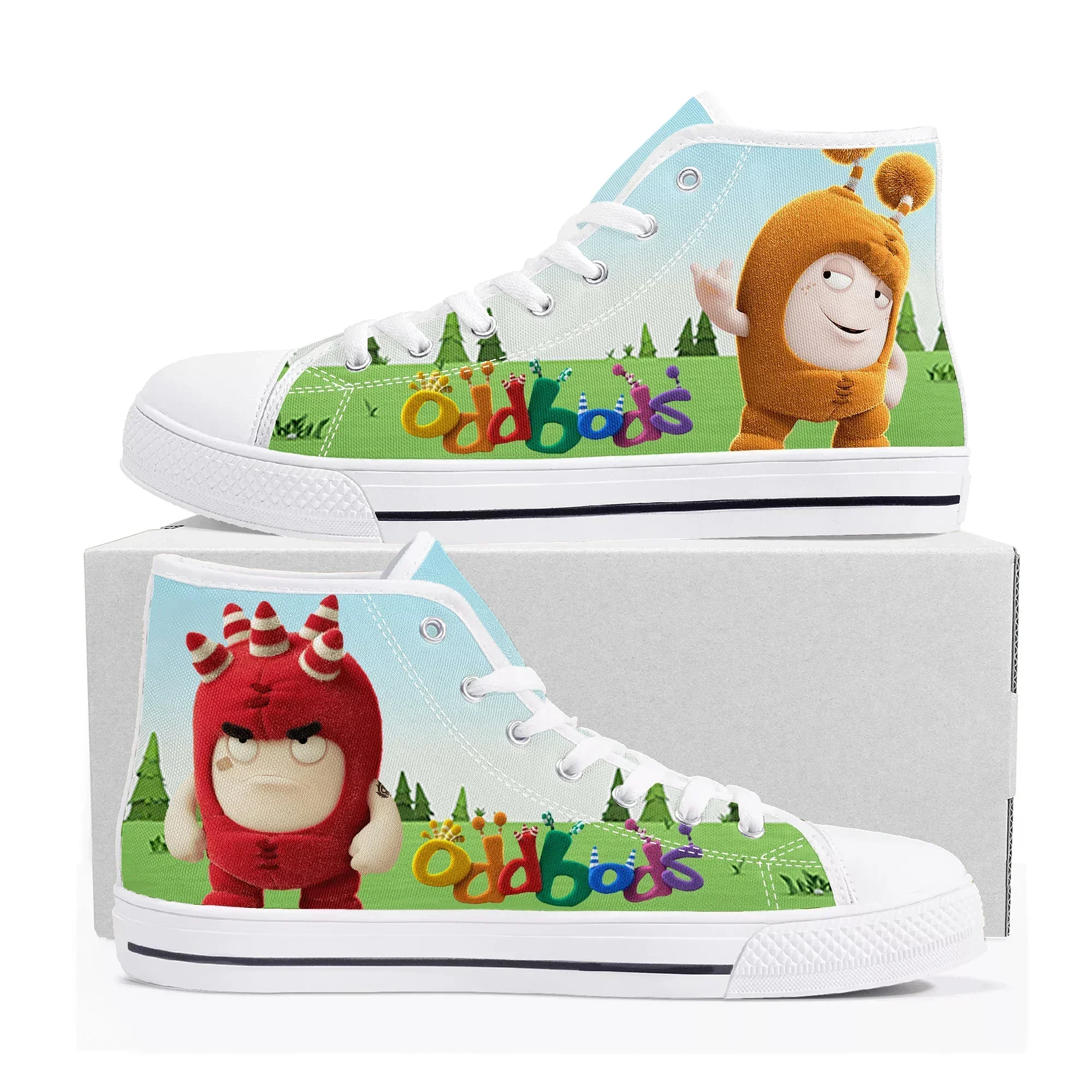 Oddbods High Top Sneakers Mens - Men Shoes Singapore 评论和价格