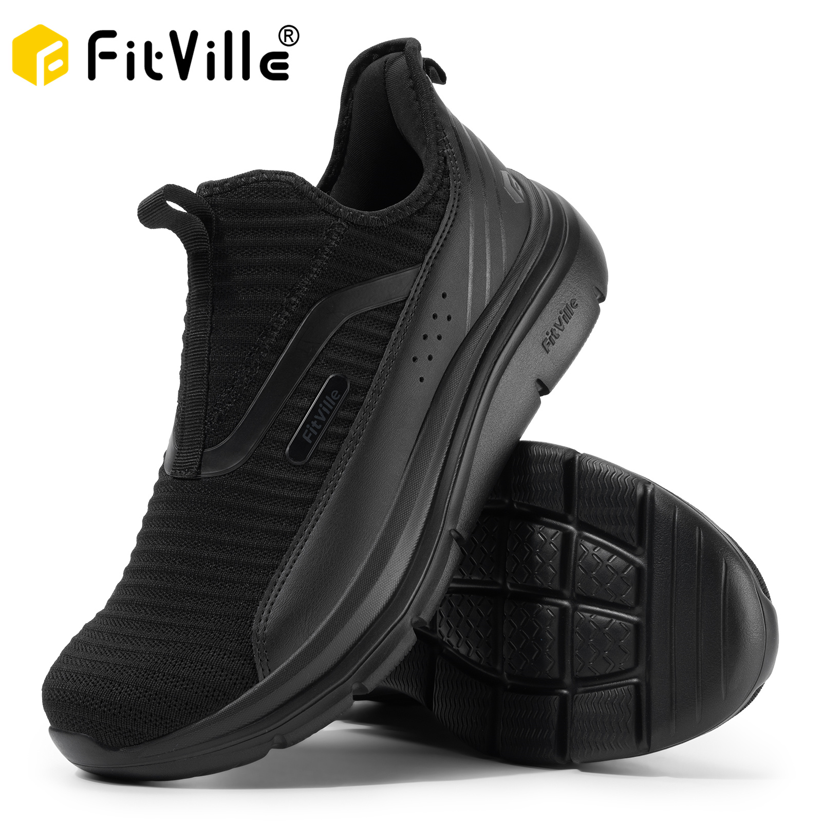 Fitville Wide Men's Shoes Fitn - Men'S Shoes For Plantar Fasciitis 评论和价格