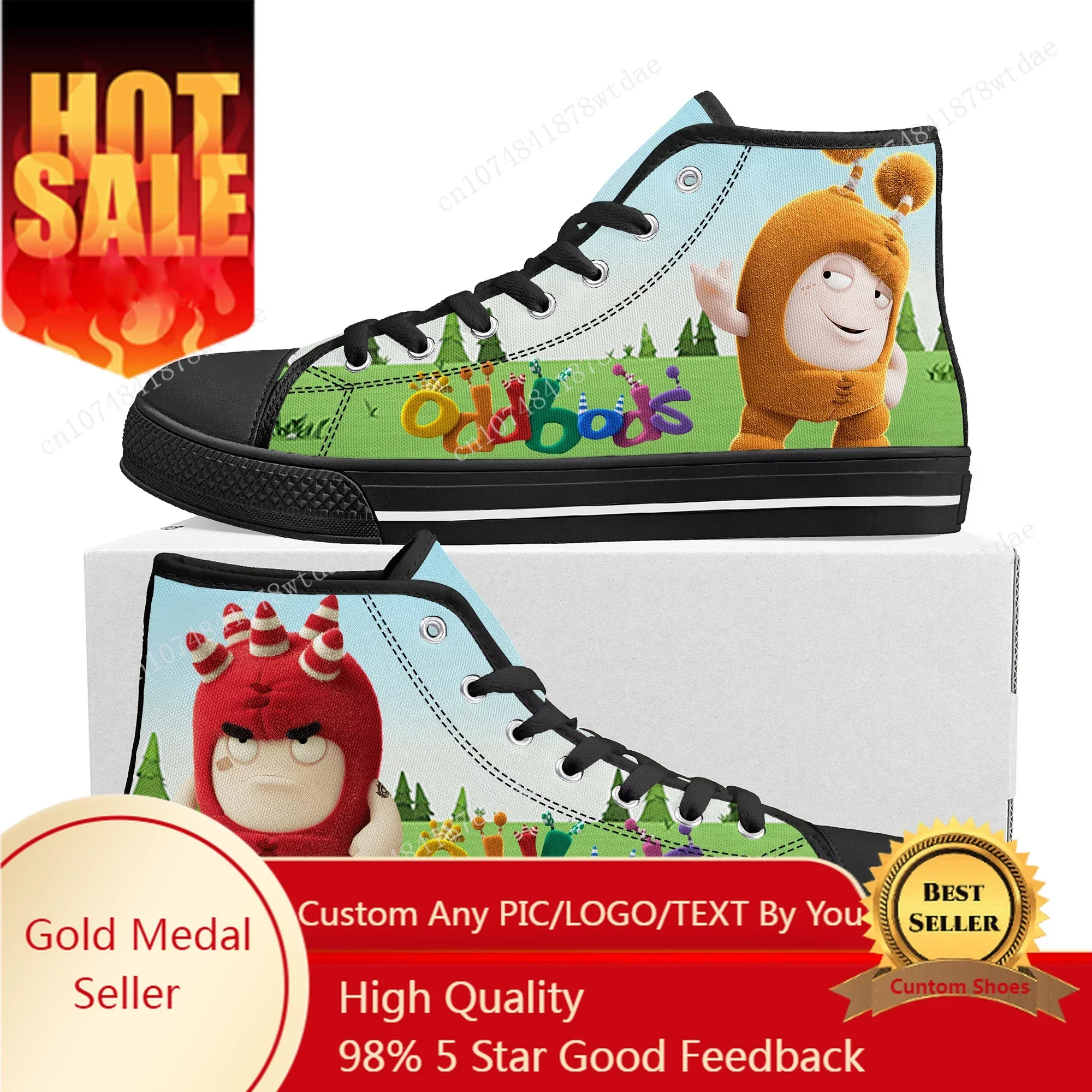 Oddbods High Top Sneakers Mens - Men Shoes Singapore 评论和价格