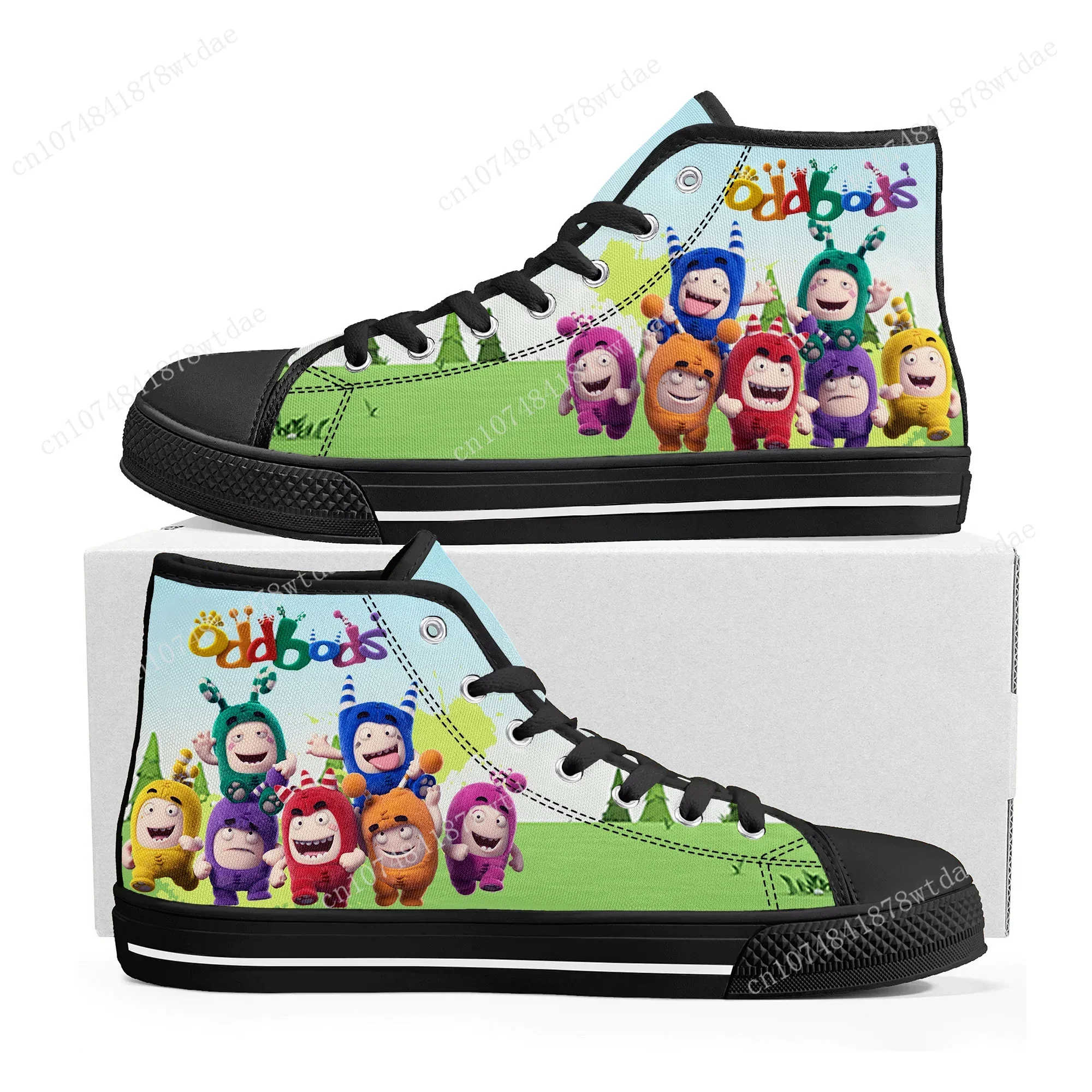 Oddbods High Top Sneakers Mens - Men Shoes Singapore 评论和价格