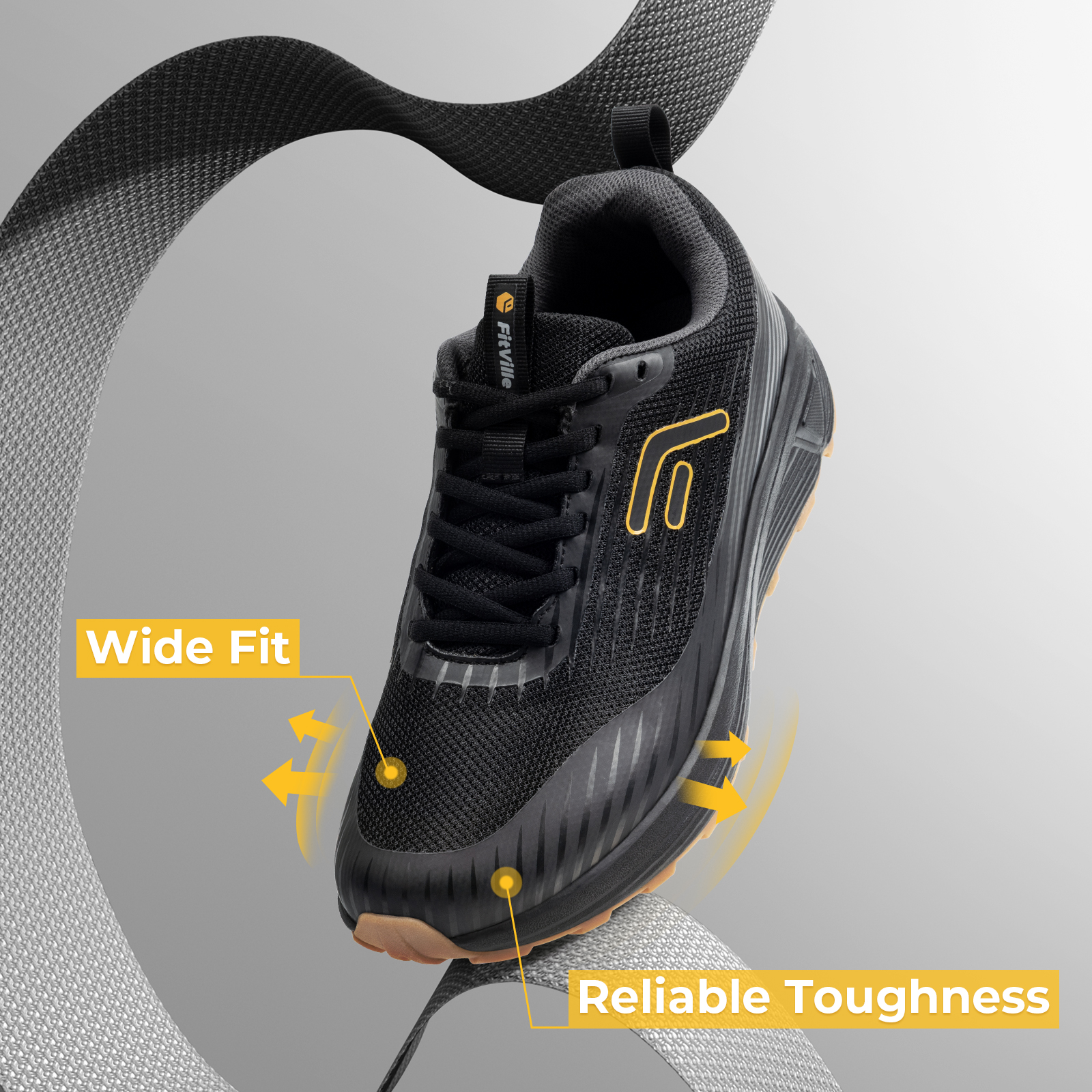 Fittington Men’s Sports Shoes  - Men'S Shoes For Plantar Fasciitis 评论和价格