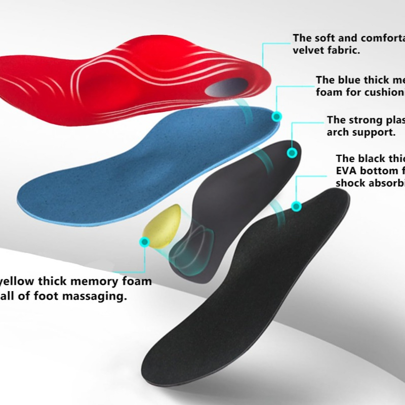 Memory Foam Insole for Men Red - Men'S Shoes For Plantar Fasciitis 评论和价格