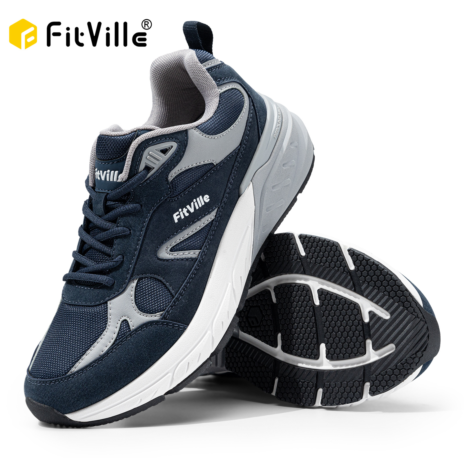 FitVille Newest Walking Shoes  - Men'S Shoes For Plantar Fasciitis 评论和价格