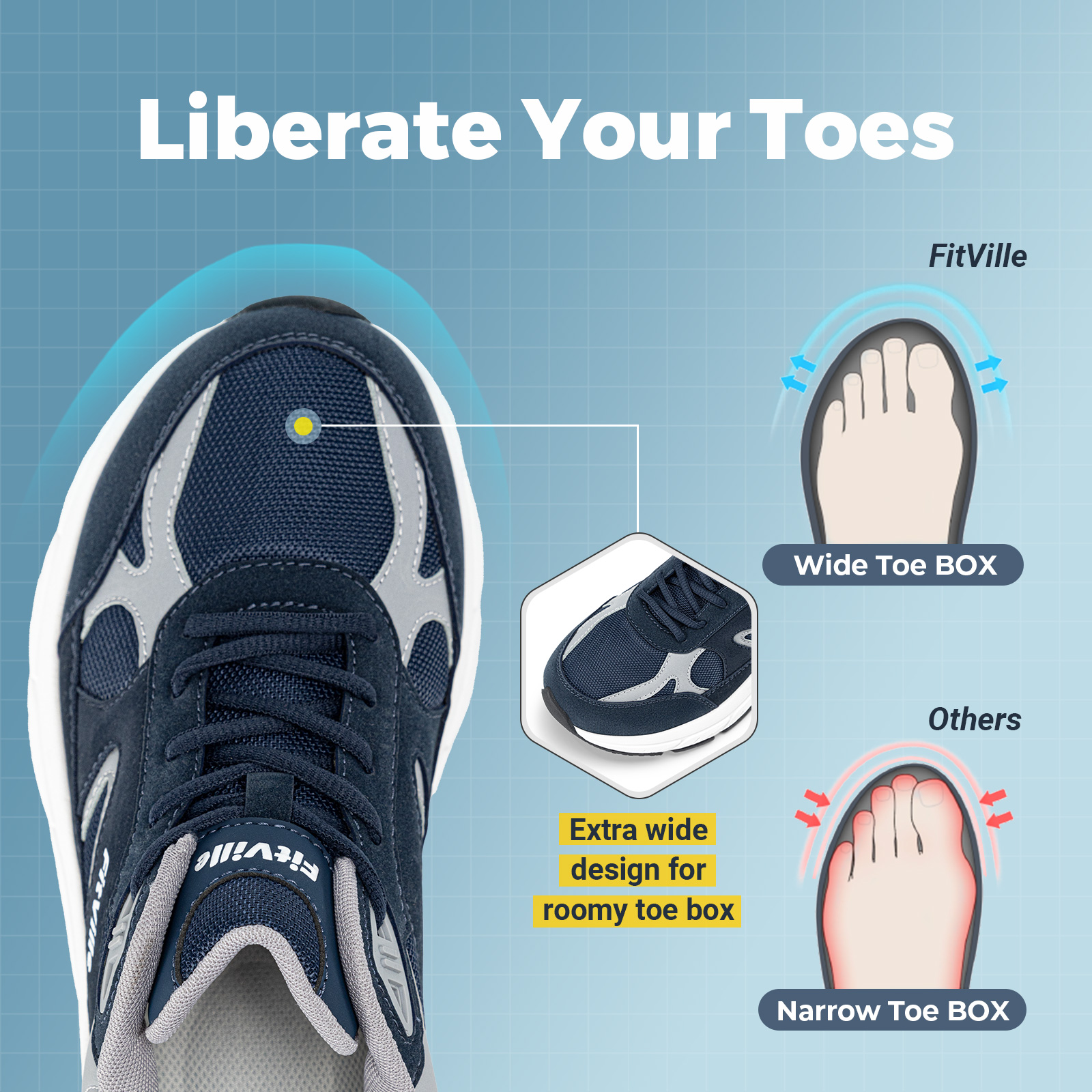 FitVille Newest Walking Shoes  - Men'S Shoes For Plantar Fasciitis 评论和价格